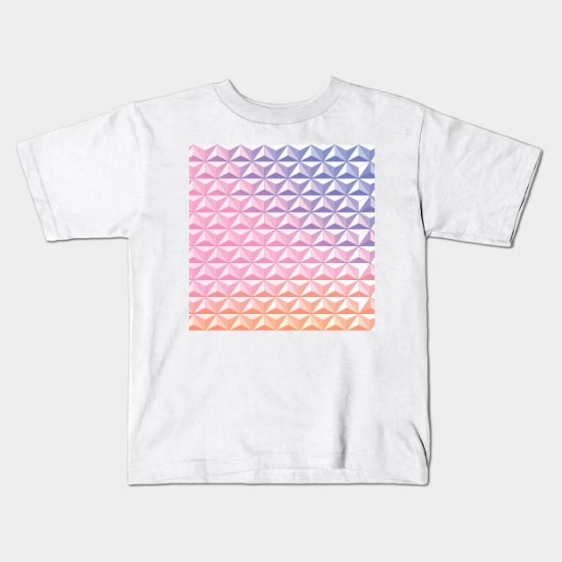 Geodesic Sphere, Pink Kids T-Shirt by Heyday Threads